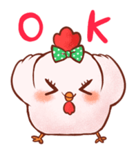 Kokekko & Piyokko -Cute animal stamp sticker #228683