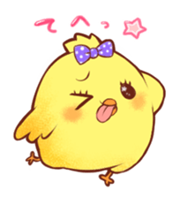 Kokekko & Piyokko -Cute animal stamp sticker #228694