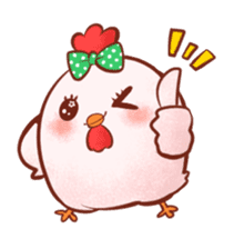 Kokekko & Piyokko -Cute animal stamp sticker #228696