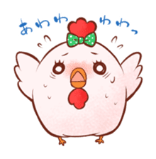 Kokekko & Piyokko -Cute animal stamp sticker #228702