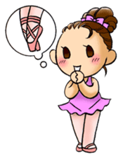 A ballerina's life sticker #229322