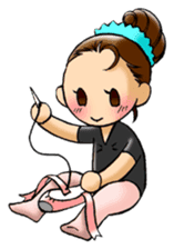 A ballerina's life sticker #229336