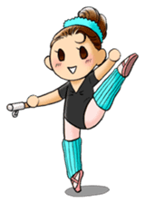 A ballerina's life sticker #229338
