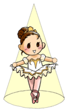 A ballerina's life sticker #229341