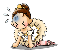 A ballerina's life sticker #229342