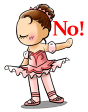 A ballerina's life sticker #229343