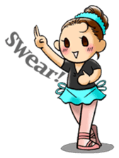 A ballerina's life sticker #229345