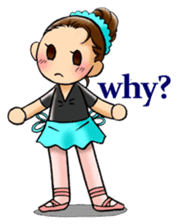 A ballerina's life sticker #229347