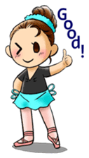 A ballerina's life sticker #229348