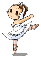 A ballerina's life sticker #229349
