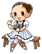 A ballerina's life sticker #229351