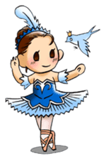 A ballerina's life sticker #229354