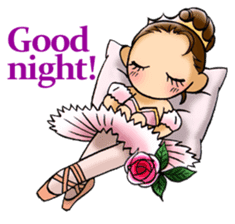 A ballerina's life sticker #229360