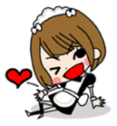 maid girls "mirinia." sticker #230173