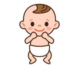 Baby Adzuki-chan cute and funny. sticker #230561
