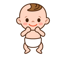 Baby Adzuki-chan cute and funny. sticker #230561
