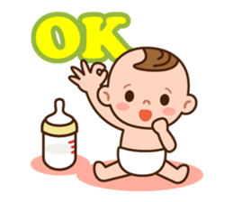 Baby Adzuki-chan cute and funny. sticker #230562