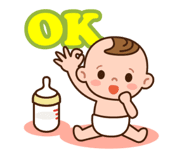 Baby Adzuki-chan cute and funny. sticker #230562