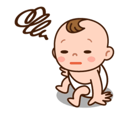 Baby Adzuki-chan cute and funny. sticker #230563