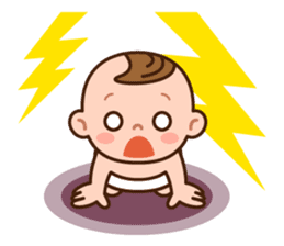 Baby Adzuki-chan cute and funny. sticker #230566