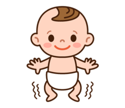 Baby Adzuki-chan cute and funny. sticker #230567