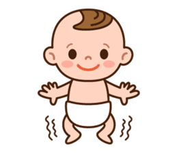 Baby Adzuki-chan cute and funny. sticker #230567