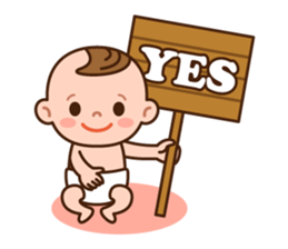 Baby Adzuki-chan cute and funny. sticker #230569