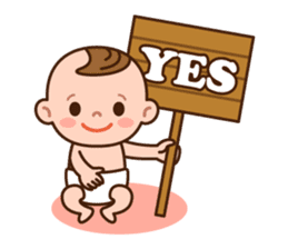 Baby Adzuki-chan cute and funny. sticker #230569