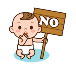 Baby Adzuki-chan cute and funny. sticker #230570