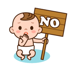 Baby Adzuki-chan cute and funny. sticker #230570