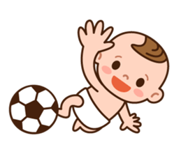 Baby Adzuki-chan cute and funny. sticker #230571