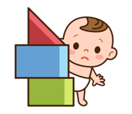 Baby Adzuki-chan cute and funny. sticker #230573