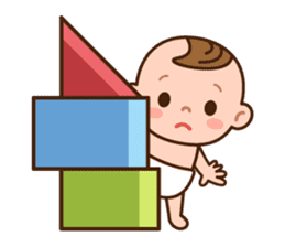 Baby Adzuki-chan cute and funny. sticker #230573