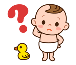 Baby Adzuki-chan cute and funny. sticker #230582