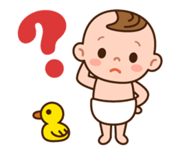 Baby Adzuki-chan cute and funny. sticker #230582