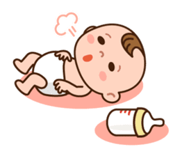 Baby Adzuki-chan cute and funny. sticker #230583