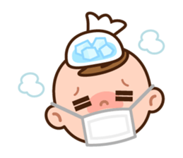 Baby Adzuki-chan cute and funny. sticker #230584