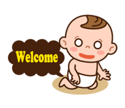 Baby Adzuki-chan cute and funny. sticker #230585