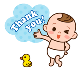 Baby Adzuki-chan cute and funny. sticker #230587