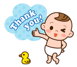 Baby Adzuki-chan cute and funny. sticker #230587