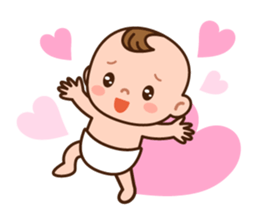 Baby Adzuki-chan cute and funny. sticker #230590