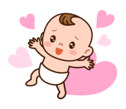 Baby Adzuki-chan cute and funny. sticker #230590