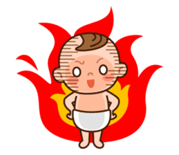 Baby Adzuki-chan cute and funny. sticker #230591