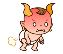 Baby Adzuki-chan cute and funny. sticker #230592