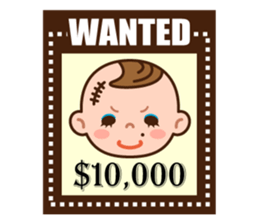 Baby Adzuki-chan cute and funny. sticker #230598