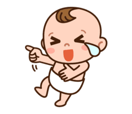 Baby Adzuki-chan cute and funny. sticker #230599