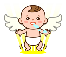 Baby Adzuki-chan cute and funny. sticker #230600