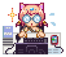 Pixel Art Land sticker #231046