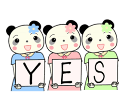 Pandakochan and two friends 2 (Japanese) sticker #231553
