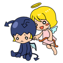 Angel and Devil sticker #233238